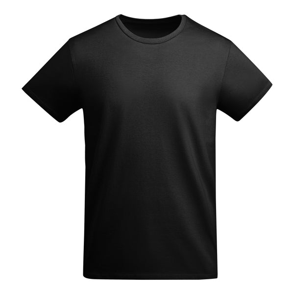 Roly Breda men's T-shirt in black, ready for logo printing or embroidery