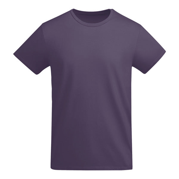 Roly Breda men's T-shirt in lilac, ready for logo printing or embroidery