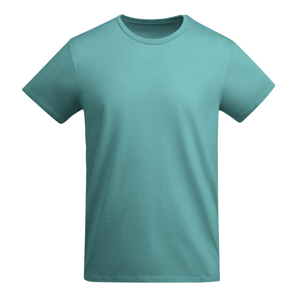 Roly Breda men's T-shirt in dusty blue, ready for logo printing or embroidery