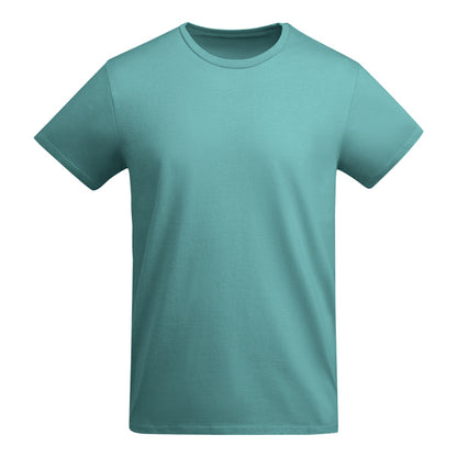Roly Breda men's T-shirt in dusty blue, ready for logo printing or embroidery