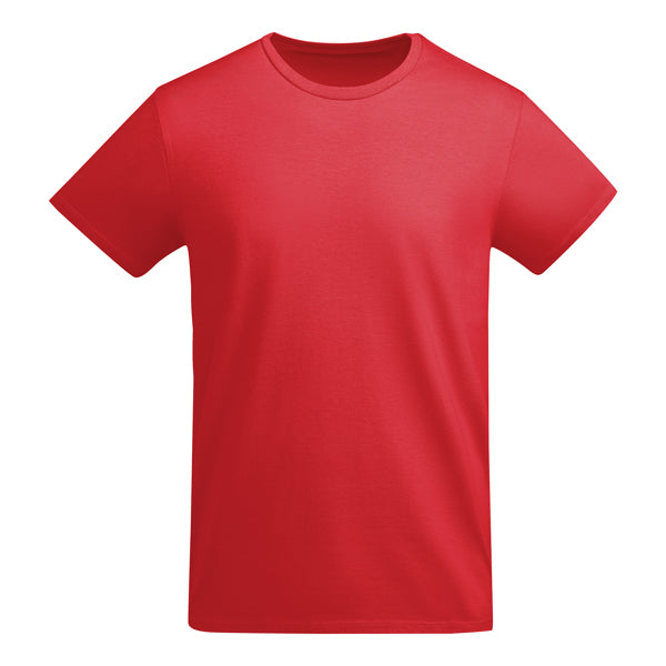 Roly Breda men's T-shirt in red, ready for logo printing or embroidery