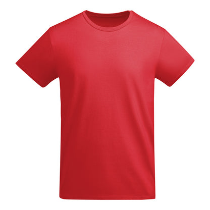 Roly Breda men's T-shirt in red, ready for logo printing or embroidery