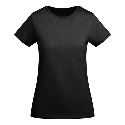 Roly Breda Woman women's T-shirt in black, ready for logo printing or embroidery