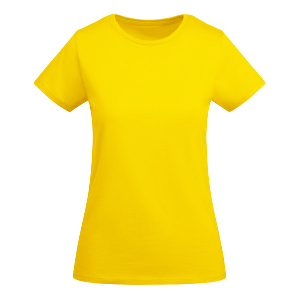 Roly Breda Woman women's T-shirt in yellow, ready for logo printing or embroidery