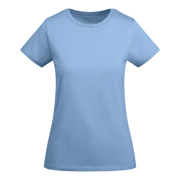 Roly Breda Woman women's T-shirt in sky blue, ready for logo printing or embroidery