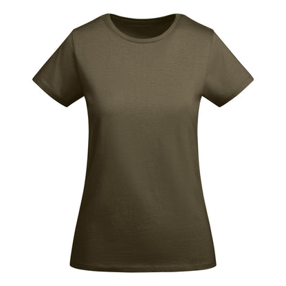 Roly Breda Woman women's T-shirt in army green, ready for logo printing or embroidery
