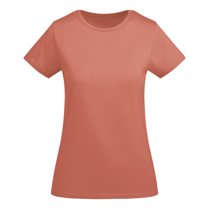 Roly Breda Woman women's T-shirt in pale red, ready for logo printing or embroidery