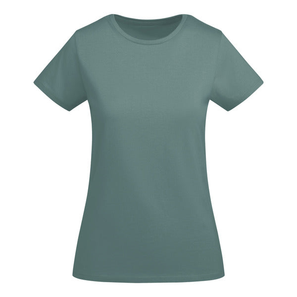 Roly Breda Woman women's T-shirt in calm blue, ready for logo printing or embroidery