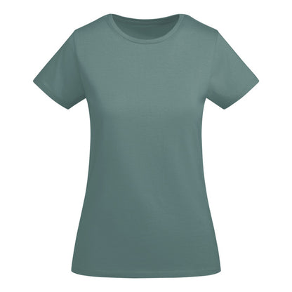 Roly Breda Woman women's T-shirt in calm blue, ready for logo printing or embroidery