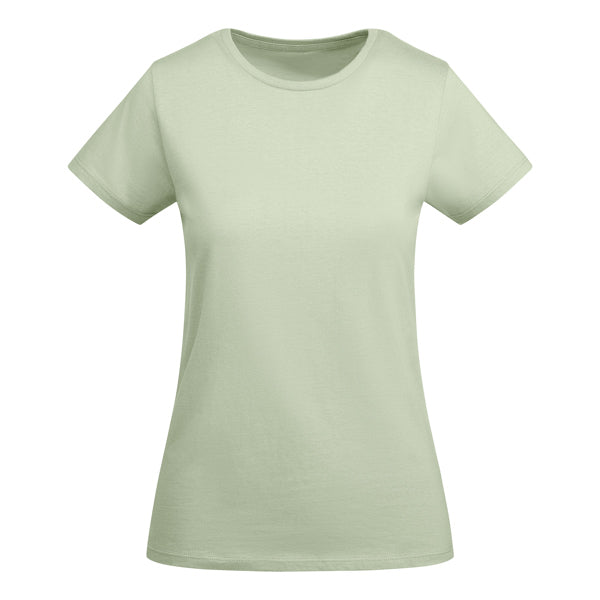 Roly Breda Woman women's T-shirt in mist green, ready for logo printing or embroidery