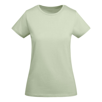 Roly Breda Woman women's T-shirt in mist green, ready for logo printing or embroidery