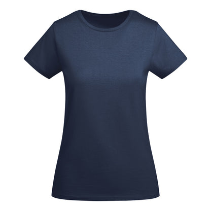 Roly Breda Woman women's T-shirt in navy blue, ready for logo printing or embroidery