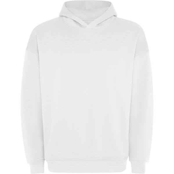 Roly Otto unisex hoodie in white, ready for logo printing or embroidery