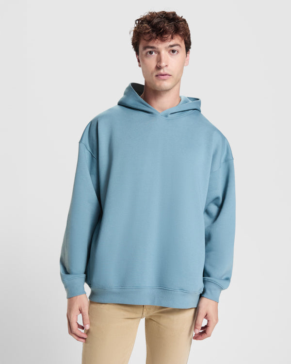 Roly Otto unisex hoodie in white, alternative view, ready for logo printing or embroidery