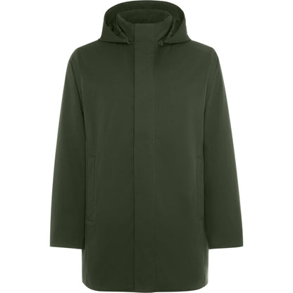 Roly Dome unisex parka in green smoke, ready for logo printing or embroidery