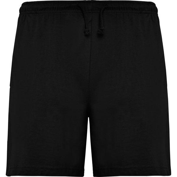 Roly Sport men's shorts in black, ready for logo printing or embroidery