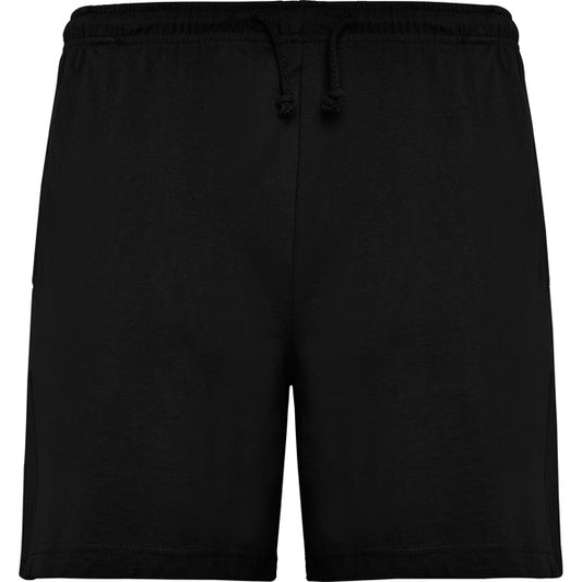 Roly Sport men's shorts in black, ready for logo printing or embroidery