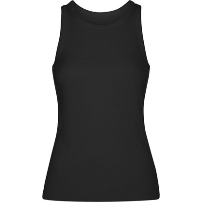 Roly Dribe women's T-shirt in black, ready for logo printing or embroidery