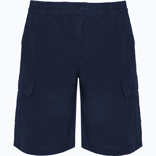 Roly WRK Amazonas men's shorts in navy blue, ready for logo printing or embroidery