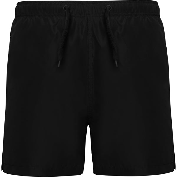 Roly Aqua men's swim shorts in black, ready for logo printing or embroidery