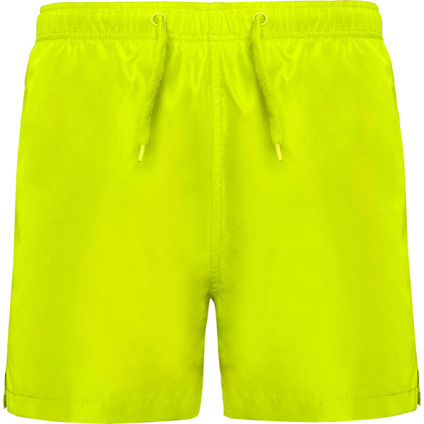 Roly Aqua men's swim shorts in fluor yellow, ready for logo printing or embroidery