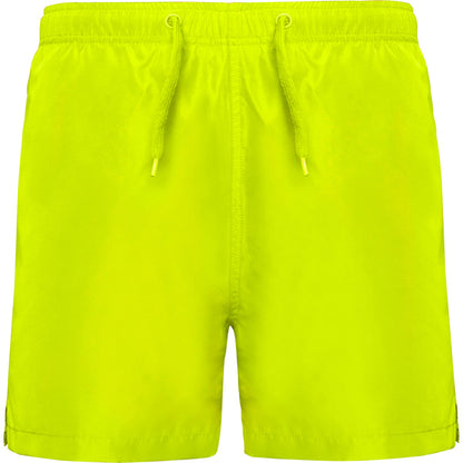 Roly Aqua men's swim shorts in fluor yellow, ready for logo printing or embroidery