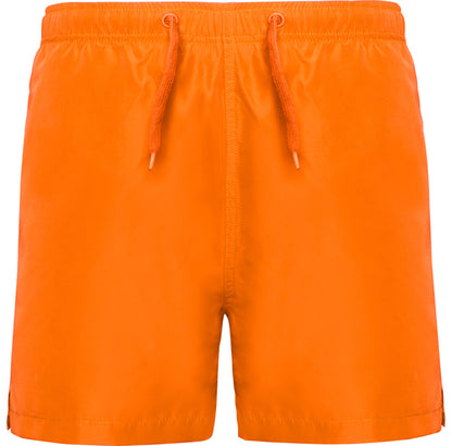 Roly Aqua men's swim shorts in fluor orange, ready for logo printing or embroidery