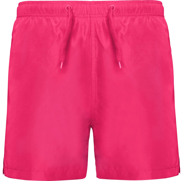 Roly Aqua men's swim shorts in fluor pink, ready for logo printing or embroidery