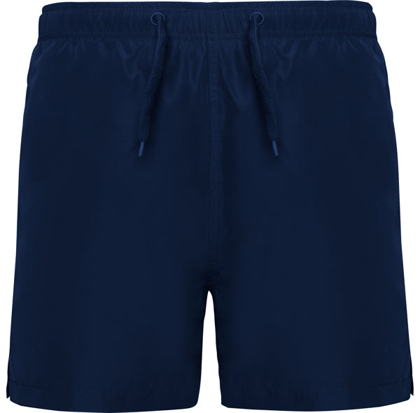 Roly Aqua men's swim shorts in navy blue, ready for logo printing or embroidery
