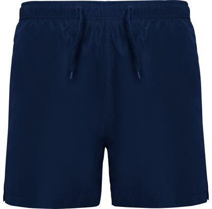 Roly Aqua men's swim shorts in navy blue, ready for logo printing or embroidery