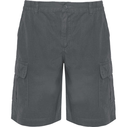 Roly WRK Armour men's Bermuda shorts in lead, ready for logo printing or embroidery