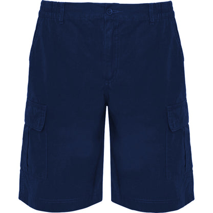 Roly WRK Armour men's Bermuda shorts in navy blue, ready for logo printing or embroidery