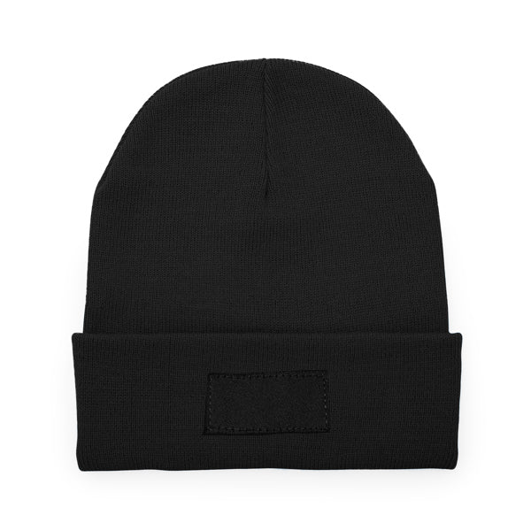 Stamina Bulnes acrylic beanie in black, ready for logo printing
