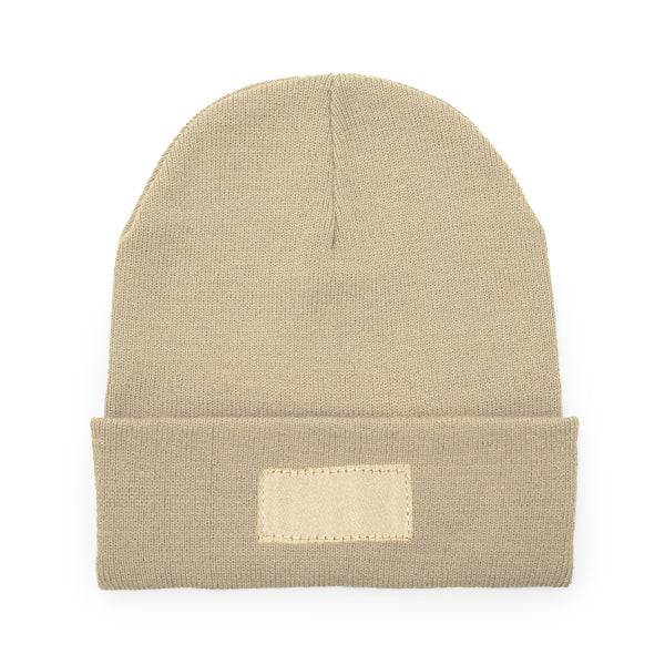Stamina Bulnes acrylic beanie in beige, ready for logo printing