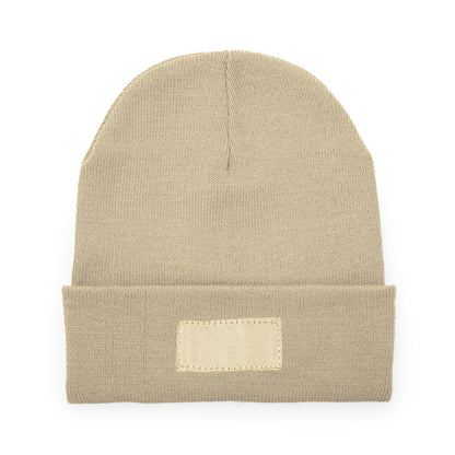 Stamina Bulnes acrylic beanie in beige, ready for logo printing