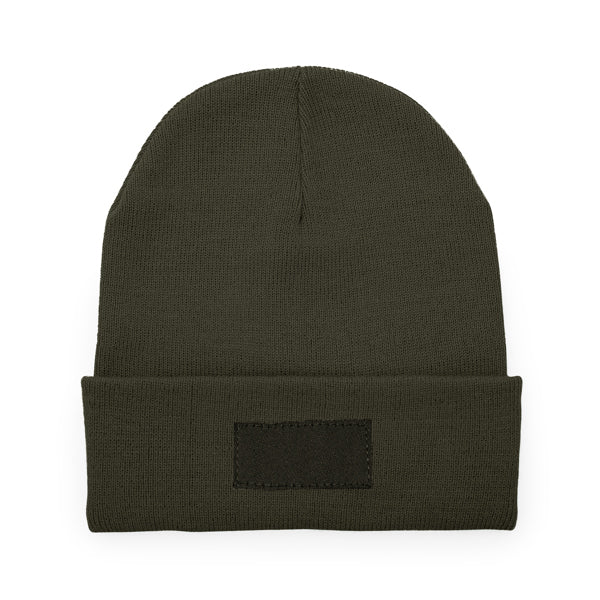 Stamina Bulnes acrylic beanie in dark green, ready for logo printing