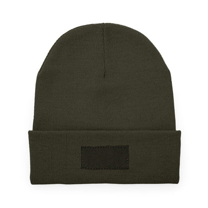 Stamina Bulnes acrylic beanie in dark green, ready for logo printing