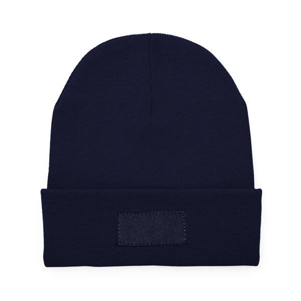 Stamina Bulnes acrylic beanie in navy blue, ready for logo printing