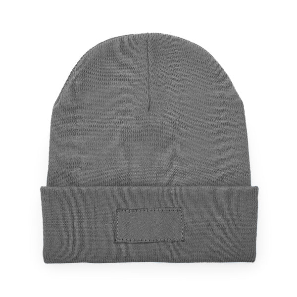 Stamina Bulnes acrylic beanie in heather grey, ready for logo printing