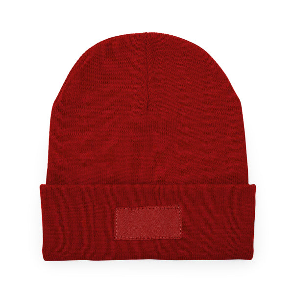 Stamina Bulnes acrylic beanie in red, ready for logo printing