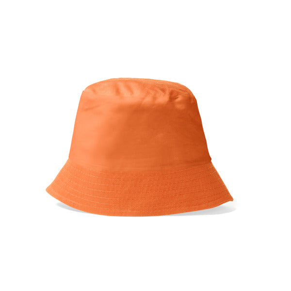 Stamina Bobin cotton bucket bob hat in orange, ready for logo printing