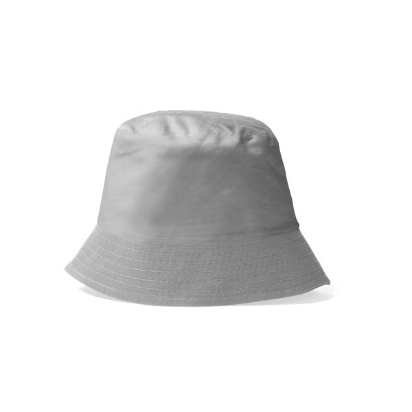 Stamina Bobin cotton bucket bob hat in grey, ready for logo printing