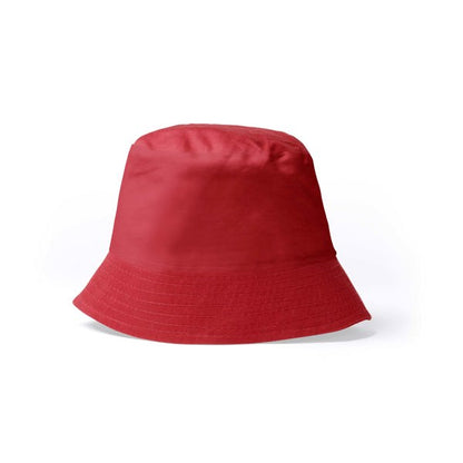 Stamina Bobin cotton bucket bob hat in red, ready for logo printing