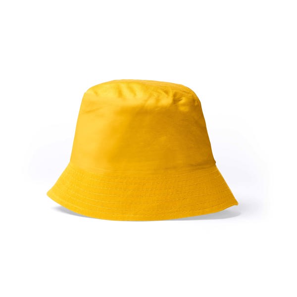 Stamina Bobin cotton bucket bob hat in golden yellow, ready for logo printing