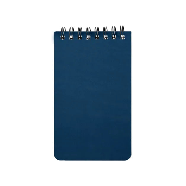Atlas Essentials Stone Paper Spiral Notepad promotional notebook in navy blue printed with your company logo