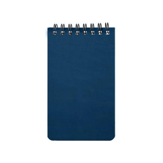 Atlas Essentials Stone Paper Spiral Notepad promotional notebook in navy blue printed with your company logo