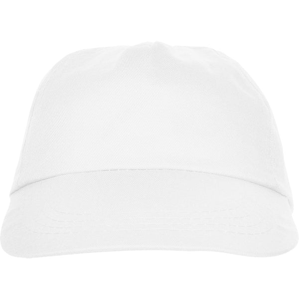 Stamina Basica polyester / cotton cap in white, ready for logo printing