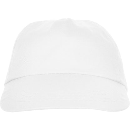 Stamina Basica polyester / cotton cap in white, ready for logo printing