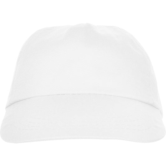 Stamina Basica polyester / cotton cap in white, ready for logo printing