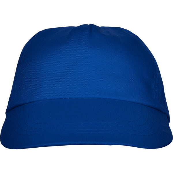 Stamina Basica polyester / cotton cap in royal blue, ready for logo printing